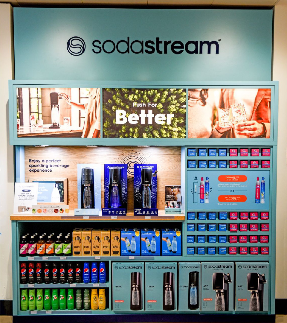 SodaStream bespoke POS unit